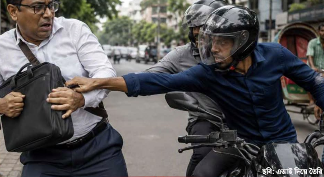 এবার রাজধানীর ধানমন্ডিতে দিনদুপুরে ৩৯ লাখ টাকা ছিনতাই