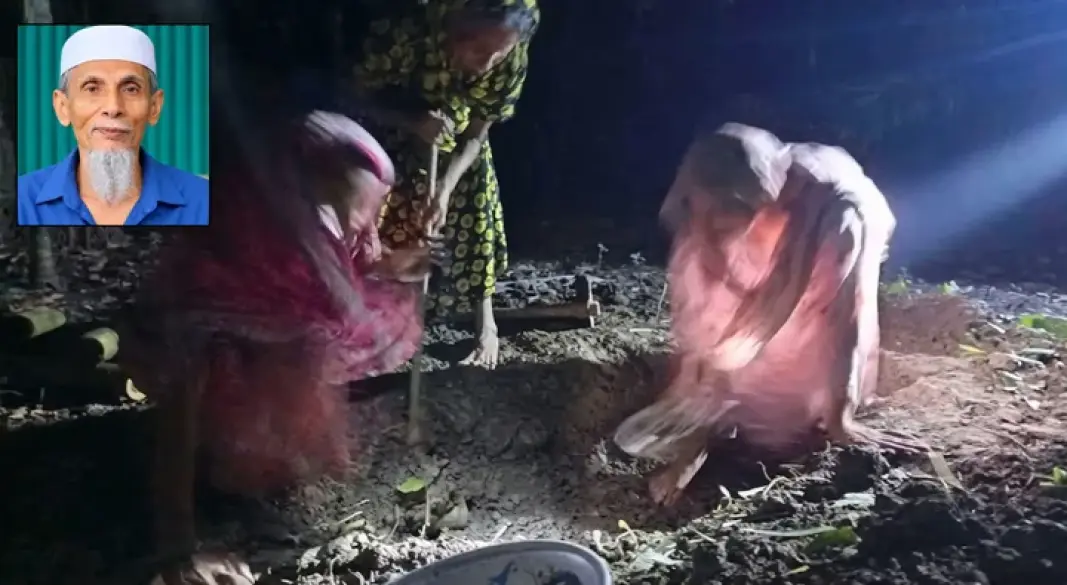 সাঈদীর মামলার বাদীর দাফনে আসেনি কেউ, কবর খুঁড়লেন স্ত্রী-মেয়ে-বোন