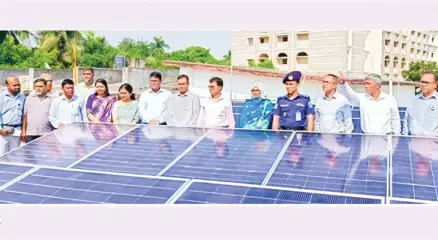 ফরিদপুরে প্রথম ছাদভিত্তিক সৌরবিদ্যুৎ জাতীয় গ্রিডে